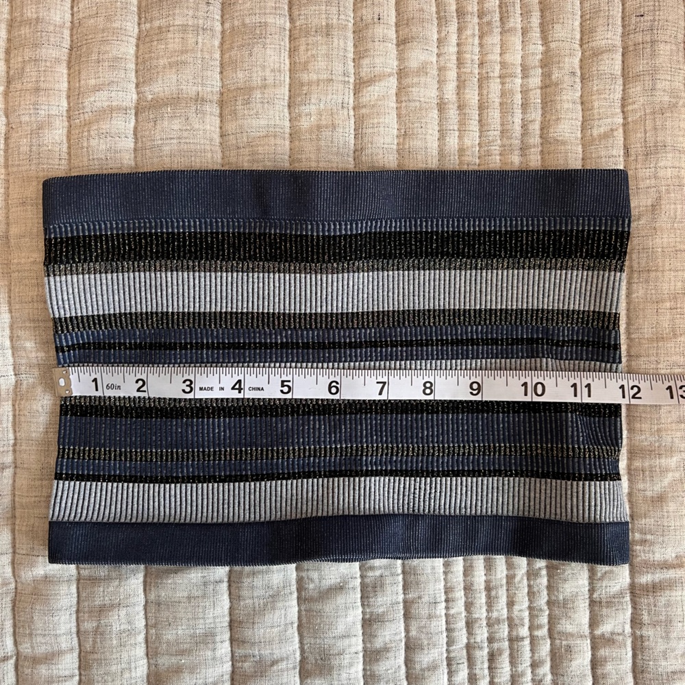 NikiBiki Blue Striped Tube Top – One Size - Picture 4 of 7